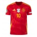 Maillot de foot Espagne Dani Olmo #10 Domicile vêtements Europe 2024 Manches Courtes